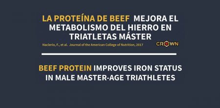 LA PROTEÍNA DE BEEF MEJORA EL METABOLISMO DEL HIERRO EN TRIATLETAS MÁSTER