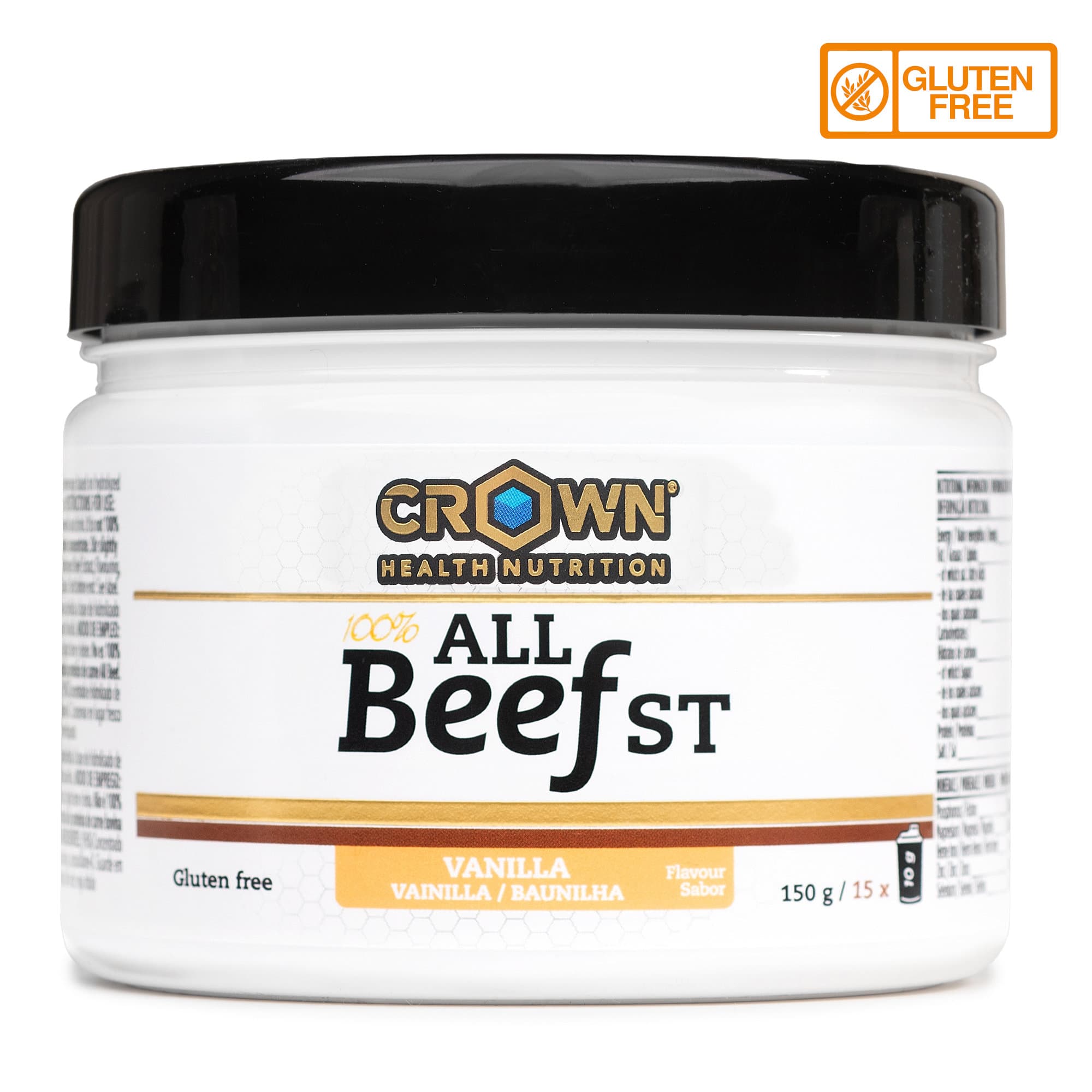 100% All Beef (Sabor Vainilla) - Bote de 150 g (15 tomas)