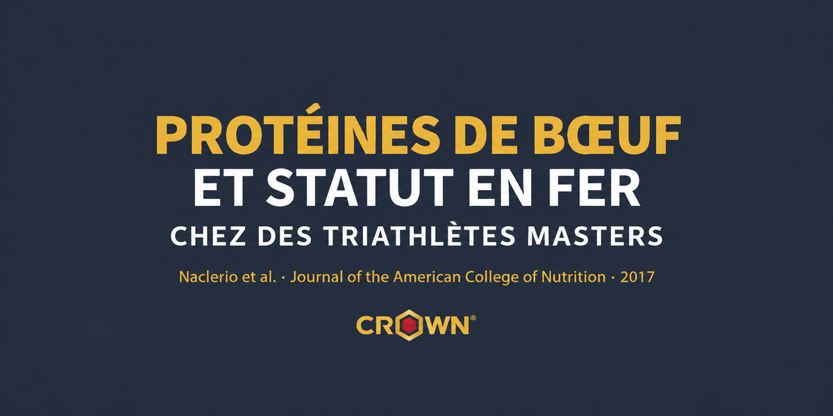 Protéines de bœuf et statut en fer chez des triathlètes masters