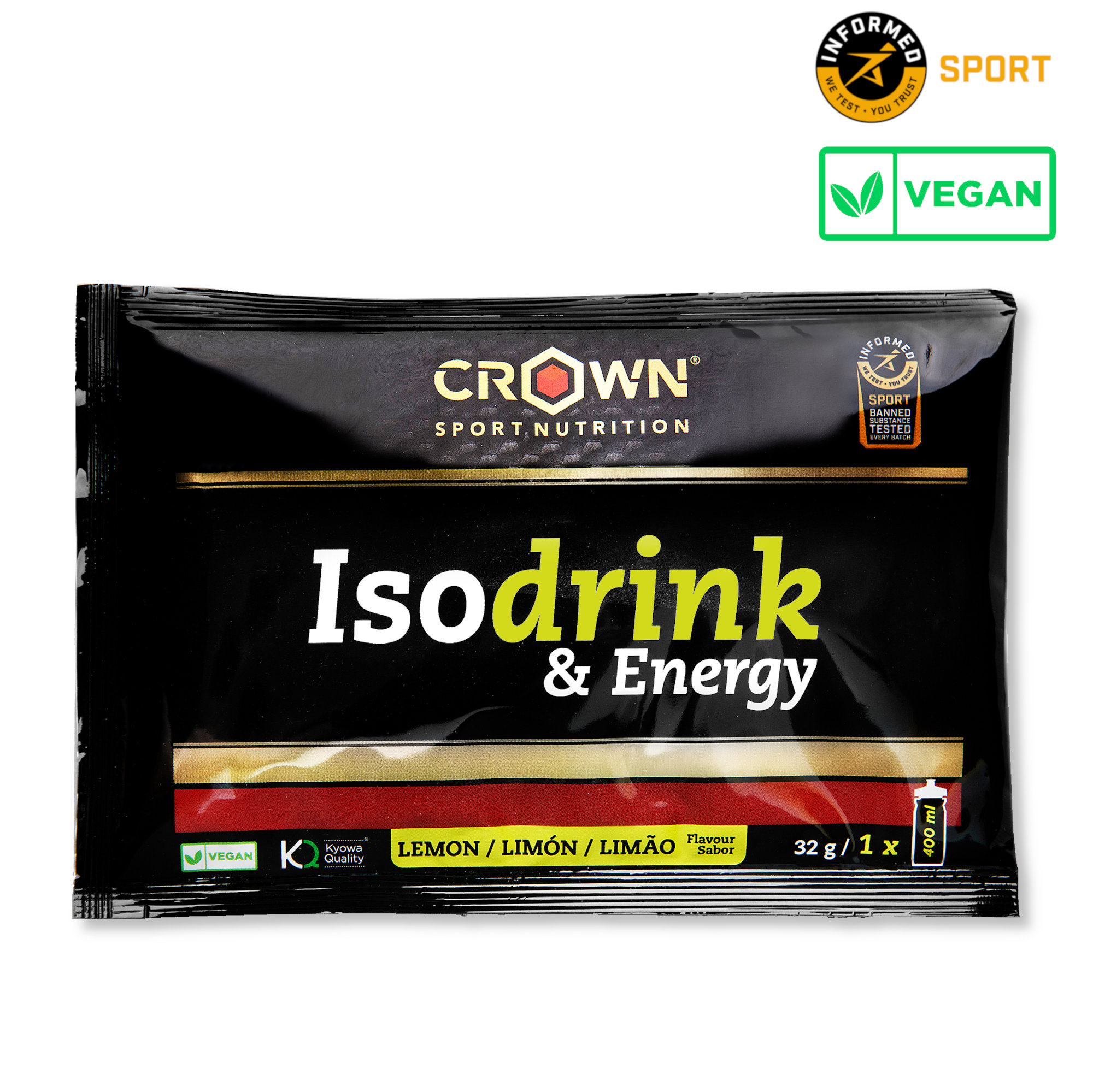 Crown Sport Nutrition Bebida isotónica Isodrink & Energy
