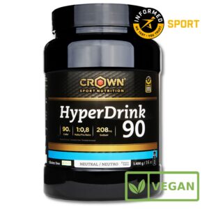 HyperDrink 90, Bebida muy alta en hidratos de carbono - Bote de 1490 g / 16 tomas, Sin sabor