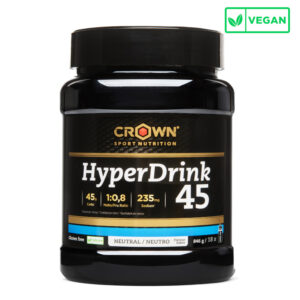 HyperDrink 45, Bebida isotónica alta en hidratos de carbono - Bote de 846 g / 18 tomas, Neutro