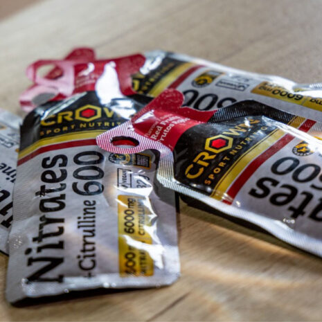 7 Imagen de Nitrates 600 + Citrulline Shot Gel de Crown Sport Nutrition, un gel energético con 600 mg de nitratos y 6.000 mg de citrulina para mejorar el rendimiento deportivo.