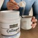 tomando colágeno con desayuno